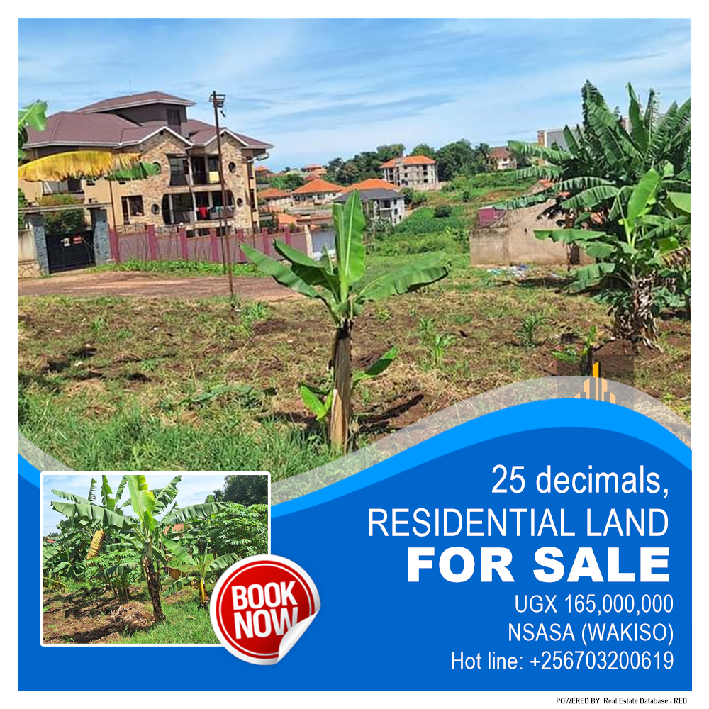 Residential Land  for sale in Nsasa Wakiso Uganda, code: 189054