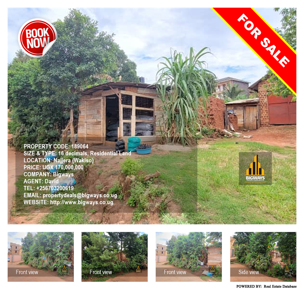 Residential Land  for sale in Najjera Wakiso Uganda, code: 189064