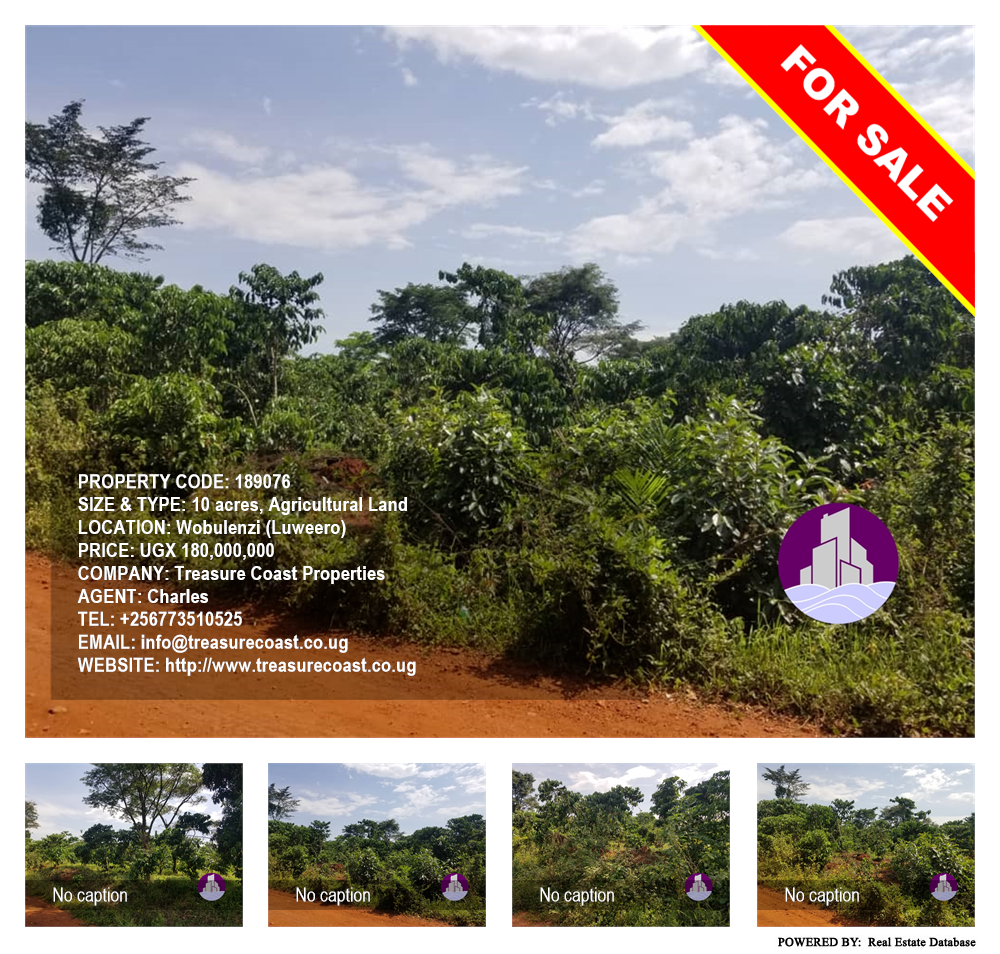 Agricultural Land  for sale in Wobulenzi Luweero Uganda, code: 189076