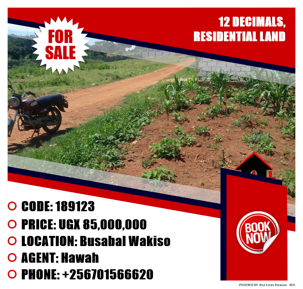 Residential Land  for sale in Busaabala Wakiso Uganda, code: 189123