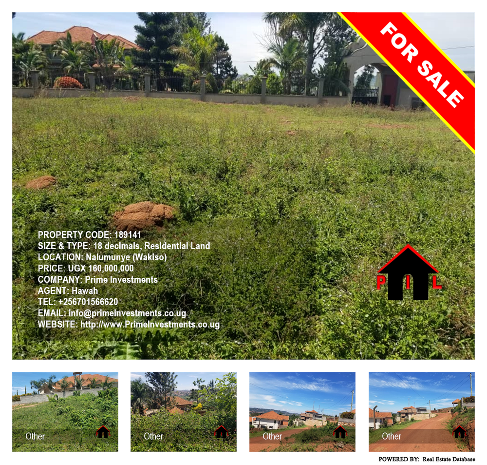 Residential Land  for sale in Nalumunye Wakiso Uganda, code: 189141