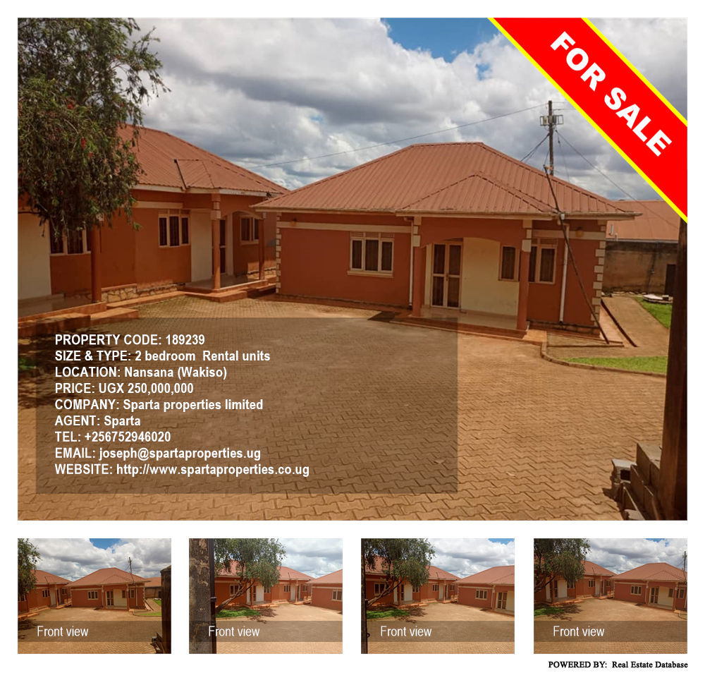 2 bedroom Rental units  for sale in Nansana Wakiso Uganda, code: 189239