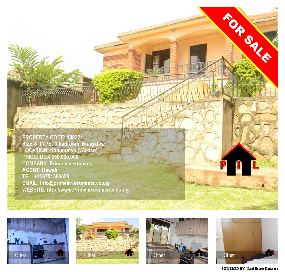 3 bedroom Bungalow  for sale in Nalumunye Wakiso Uganda, code: 189271