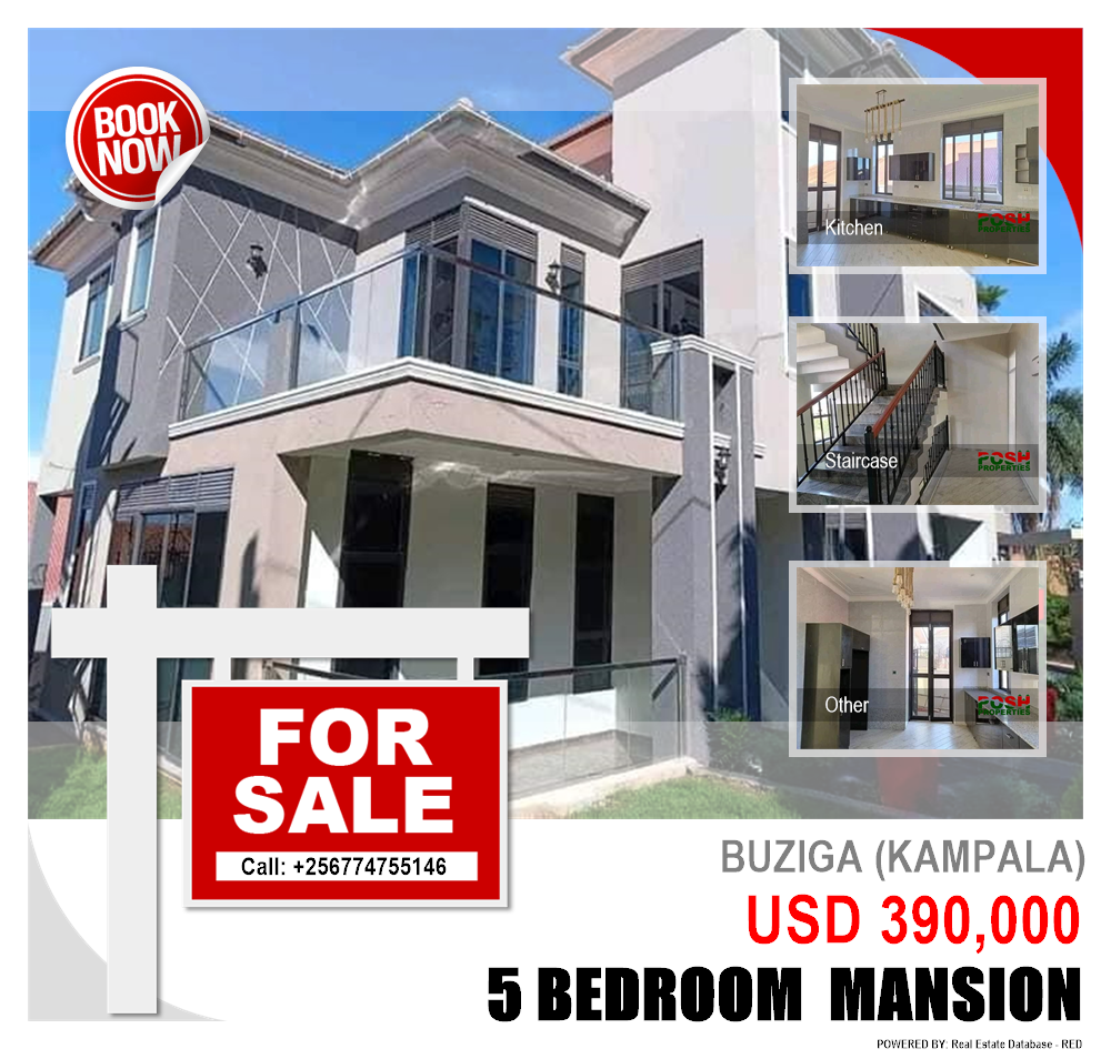 5 bedroom Mansion  for sale in Buziga Kampala Uganda, code: 189289