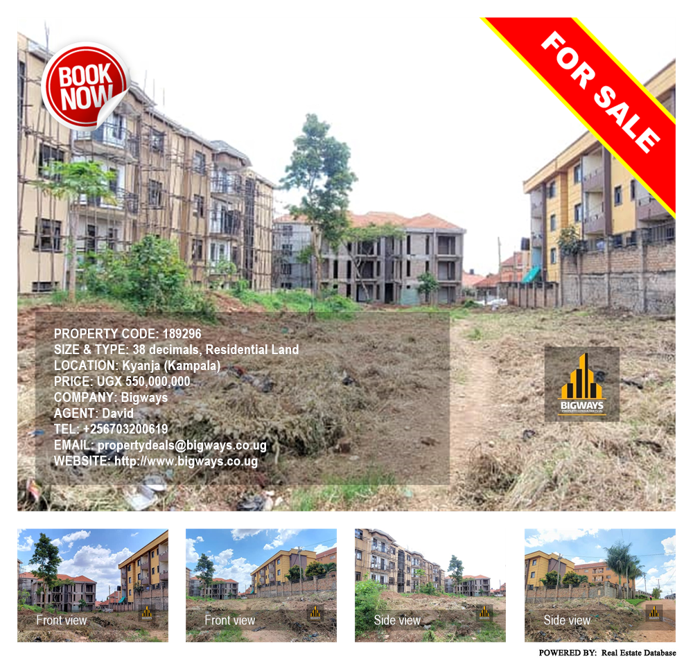 Residential Land  for sale in Kyanja Kampala Uganda, code: 189296