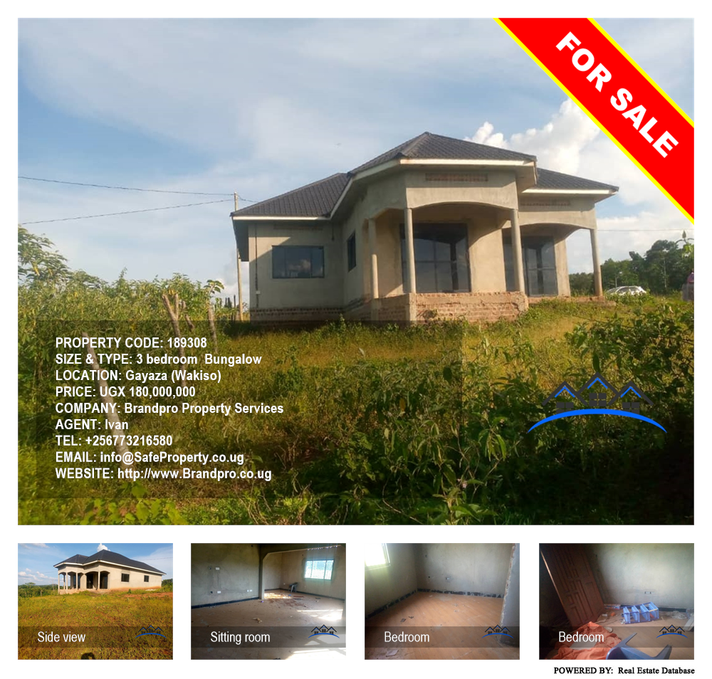 3 bedroom Bungalow  for sale in Gayaza Wakiso Uganda, code: 189308