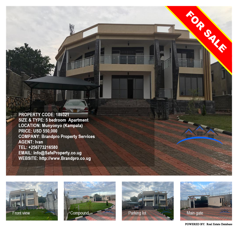 5 bedroom Apartment  for sale in Munyonyo Kampala Uganda, code: 189321