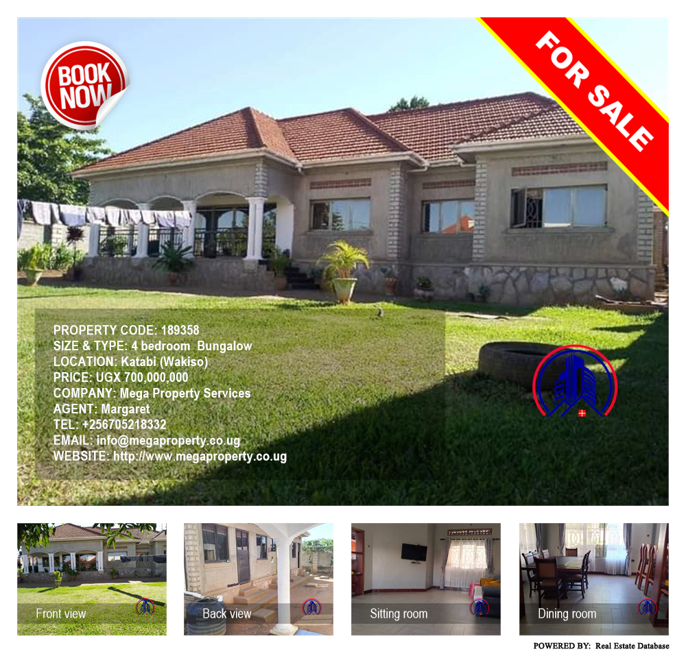 4 bedroom Bungalow  for sale in Katabi Wakiso Uganda, code: 189358