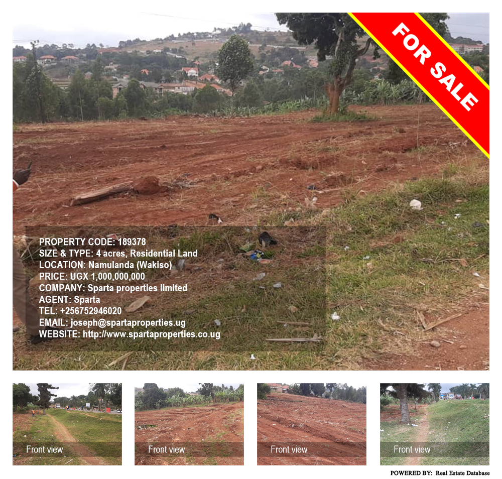 Residential Land  for sale in Namulanda Wakiso Uganda, code: 189378