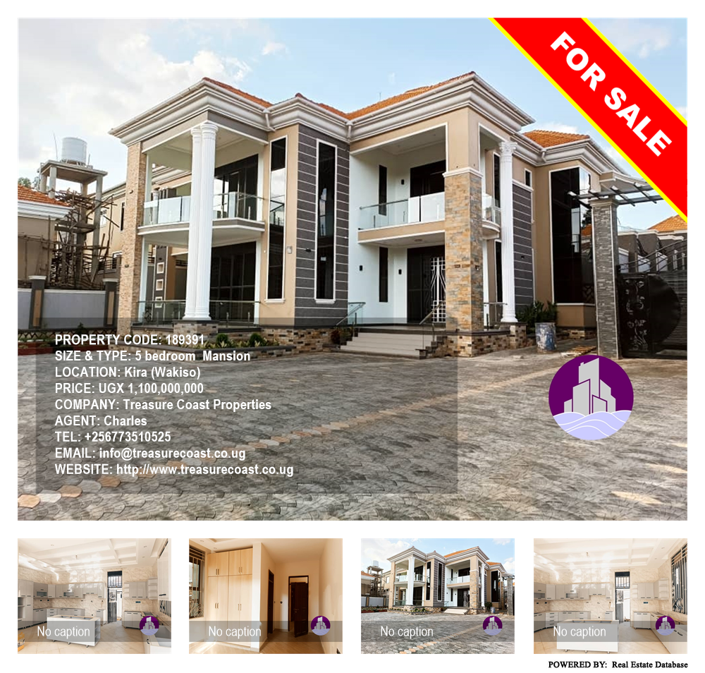 5 bedroom Mansion  for sale in Kira Wakiso Uganda, code: 189391