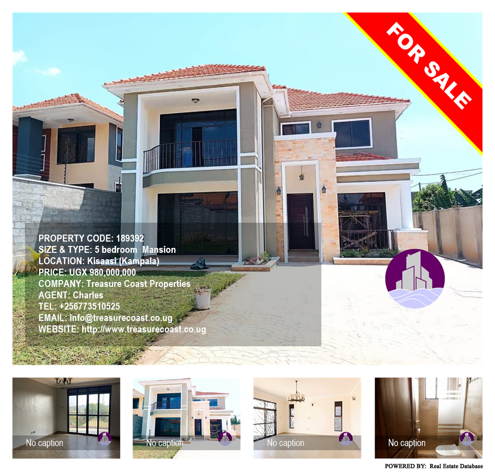 5 bedroom Mansion  for sale in Kisaasi Kampala Uganda, code: 189392