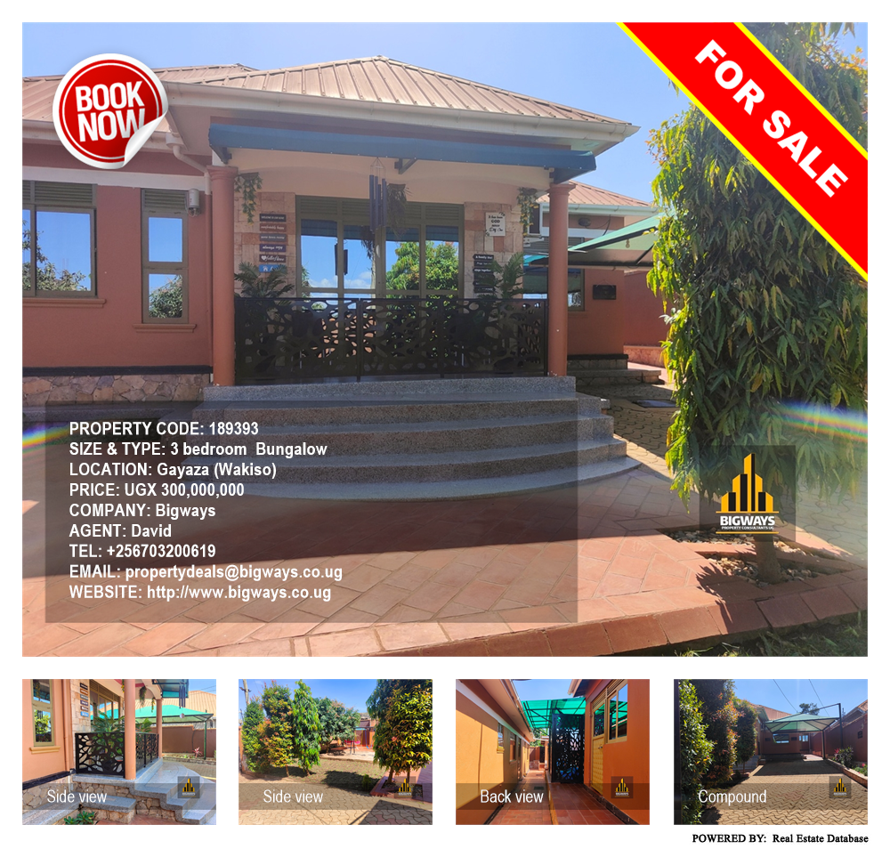 3 bedroom Bungalow  for sale in Gayaza Wakiso Uganda, code: 189393