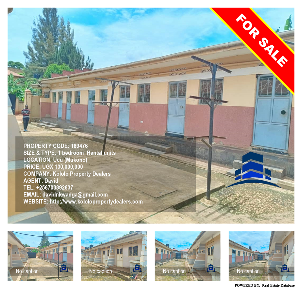 1 bedroom Rental units  for sale in Ucu Mukono Uganda, code: 189476