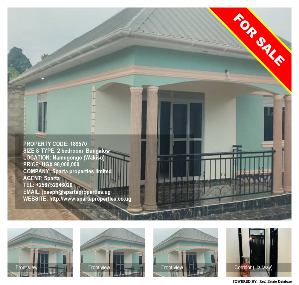 2 bedroom Bungalow  for sale in Namugongo Wakiso Uganda, code: 189570