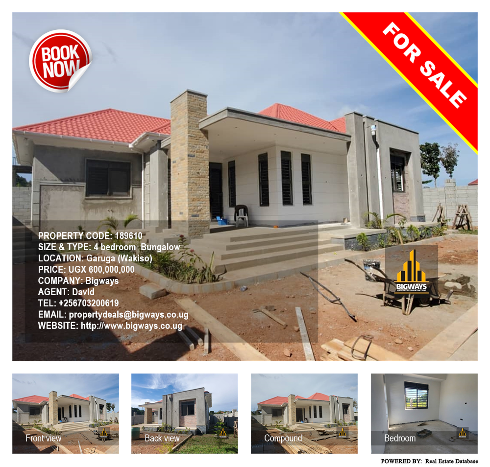 4 bedroom Bungalow  for sale in Garuga Wakiso Uganda, code: 189610