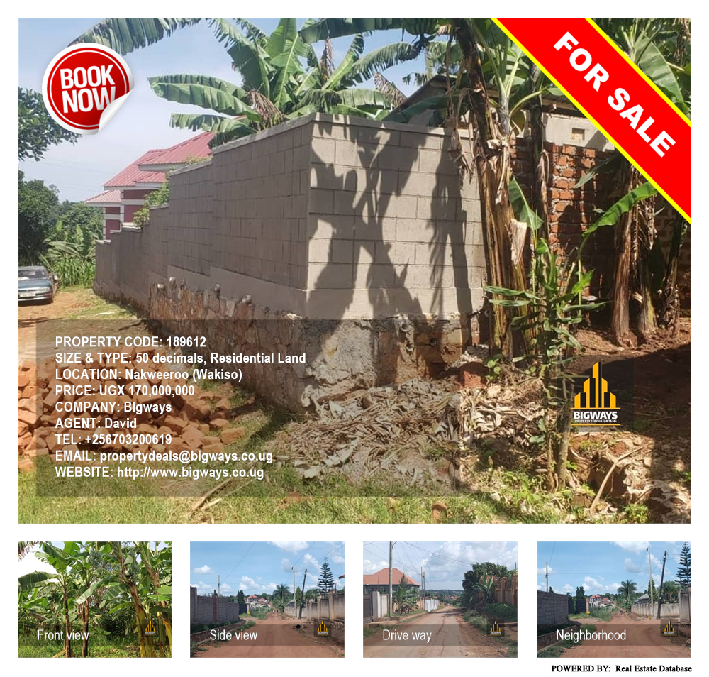 Residential Land  for sale in Nakweeroo Wakiso Uganda, code: 189612