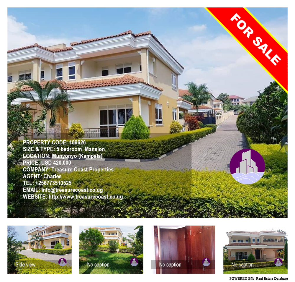 5 bedroom Mansion  for sale in Munyonyo Kampala Uganda, code: 189626