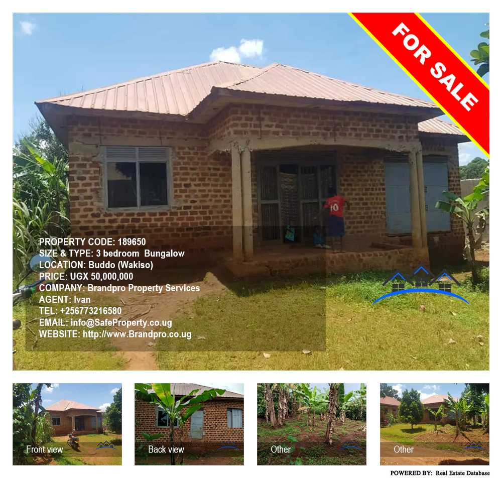 3 bedroom Bungalow  for sale in Buddo Wakiso Uganda, code: 189650