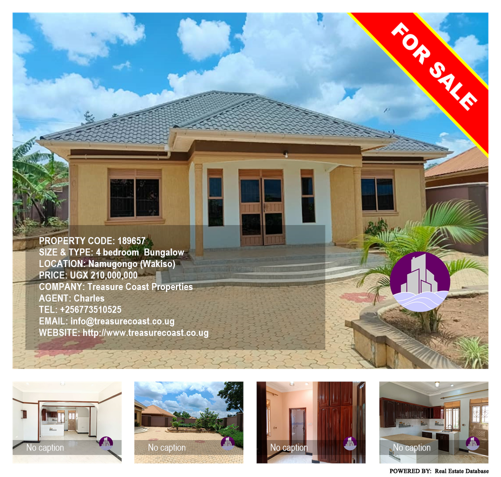 4 bedroom Bungalow  for sale in Namugongo Wakiso Uganda, code: 189657