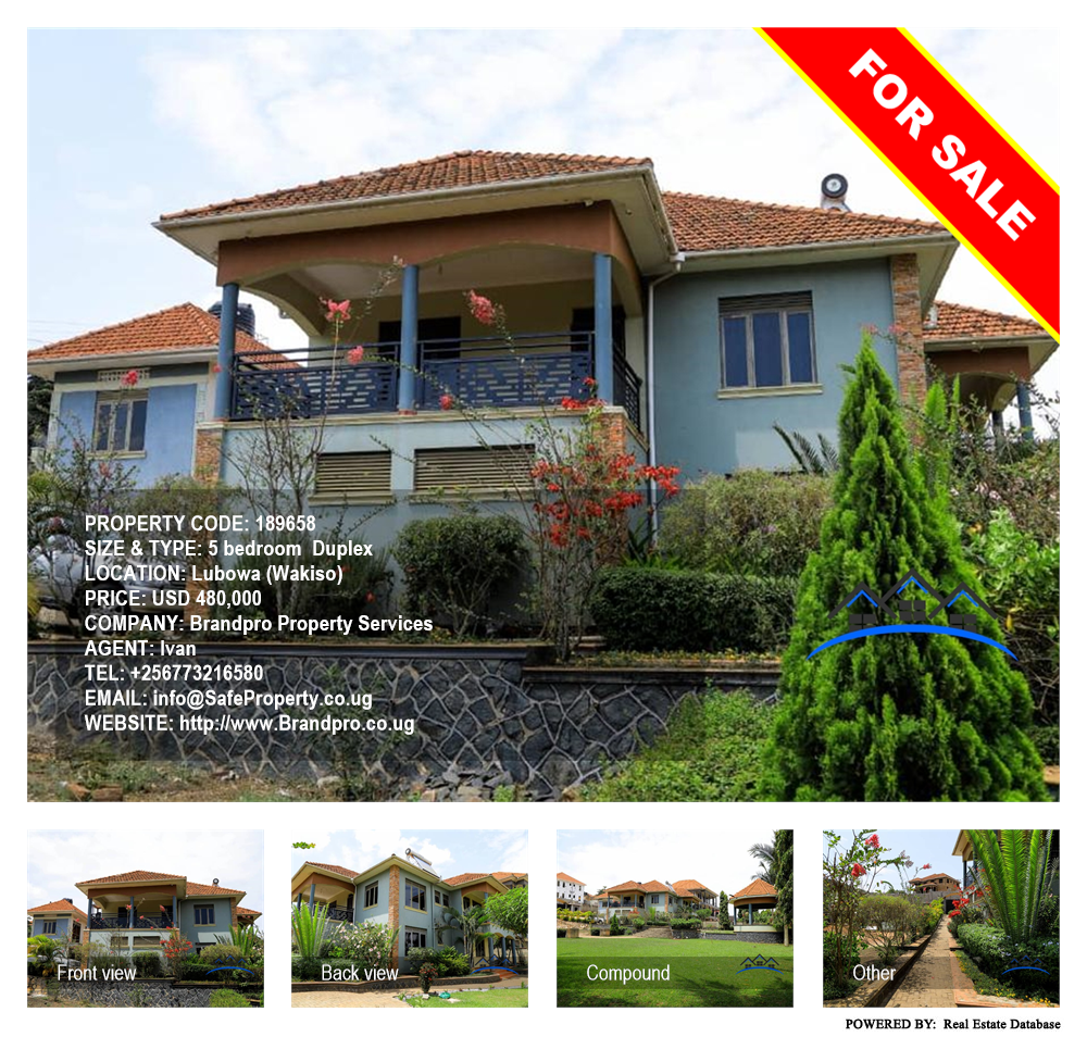 5 bedroom Duplex  for sale in Lubowa Wakiso Uganda, code: 189658