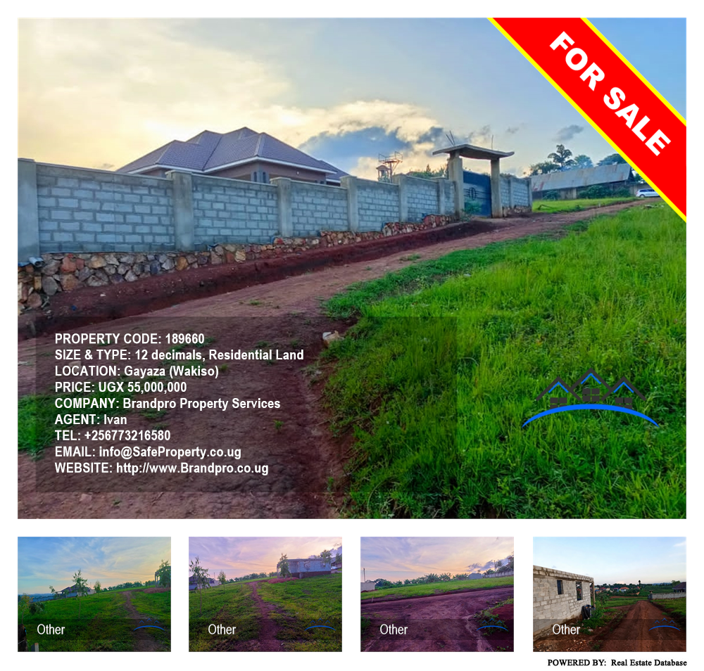 Residential Land  for sale in Gayaza Wakiso Uganda, code: 189660