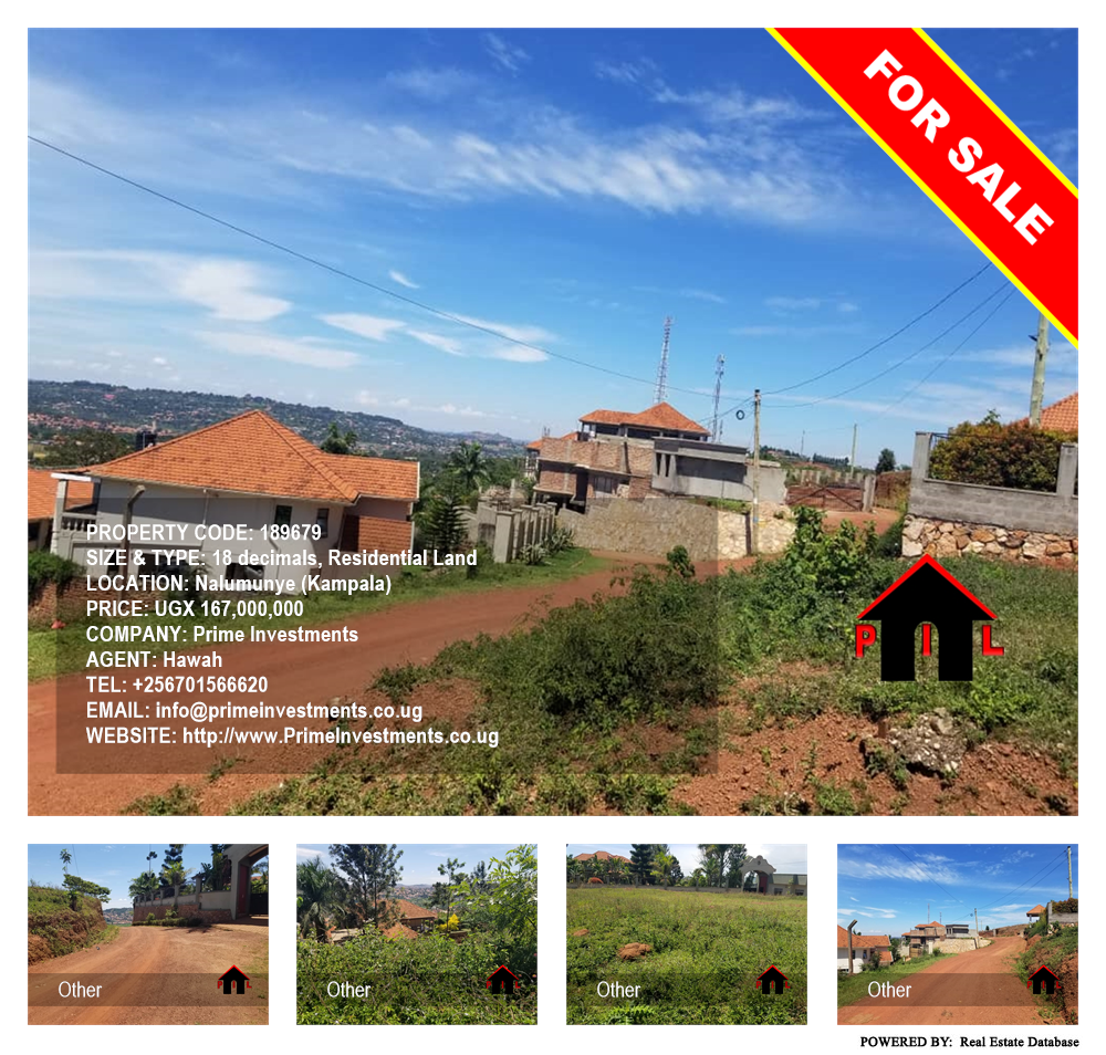 Residential Land  for sale in Nalumunye Kampala Uganda, code: 189679