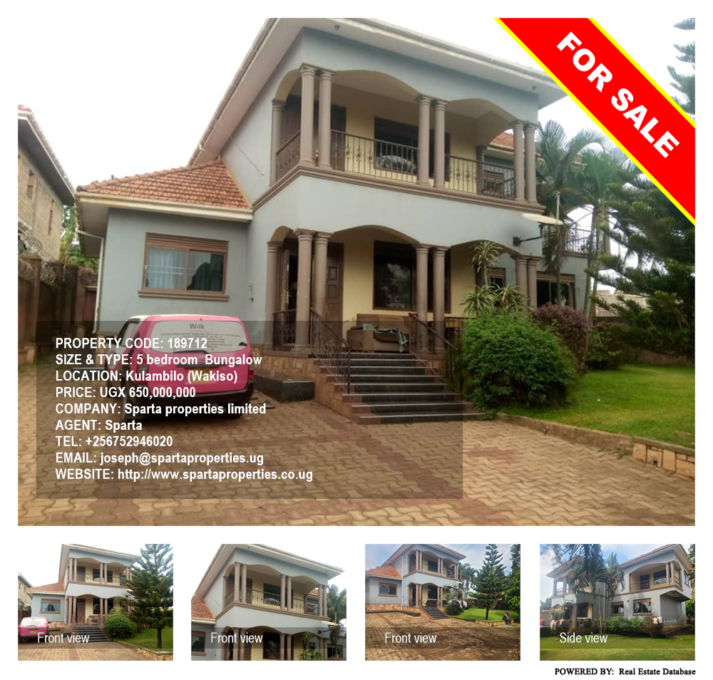 5 bedroom Bungalow  for sale in Kulambilo Wakiso Uganda, code: 189712