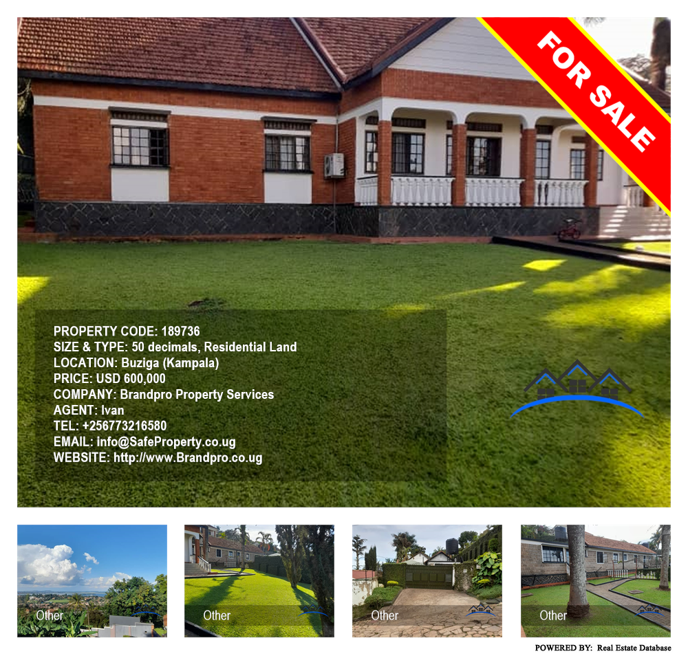 Residential Land  for sale in Buziga Kampala Uganda, code: 189736