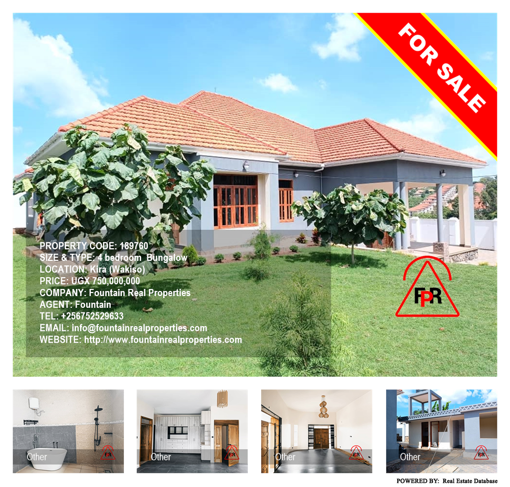 4 bedroom Bungalow  for sale in Kira Wakiso Uganda, code: 189760