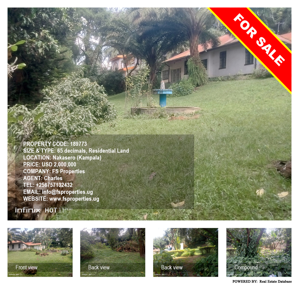 Residential Land  for sale in Nakasero Kampala Uganda, code: 189773