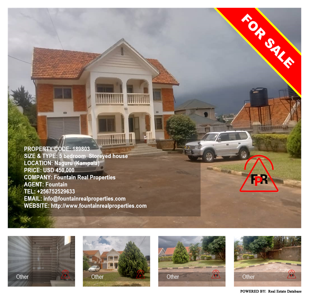 5 bedroom Storeyed house  for sale in Naguru Kampala Uganda, code: 189803