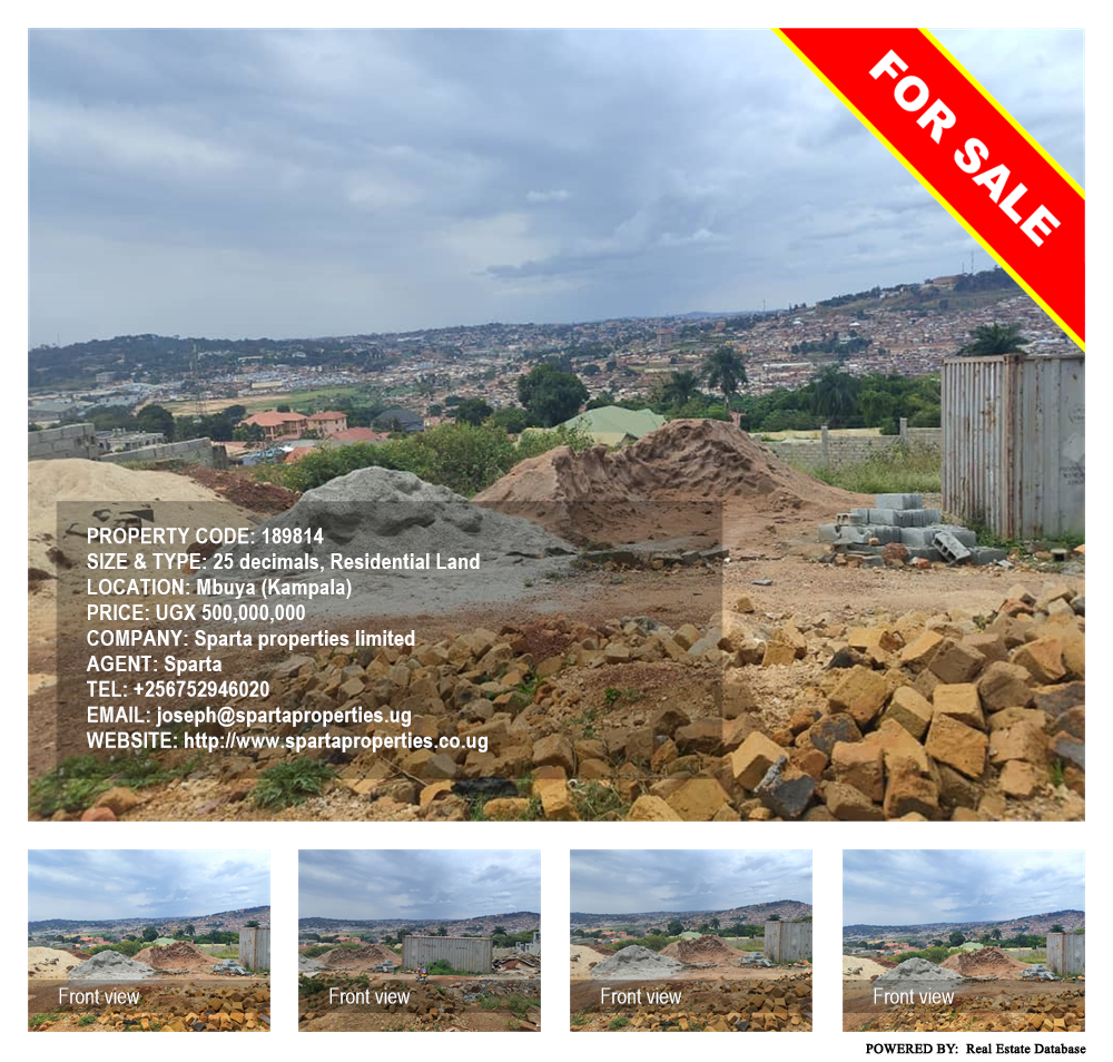 Residential Land  for sale in Mbuya Kampala Uganda, code: 189814