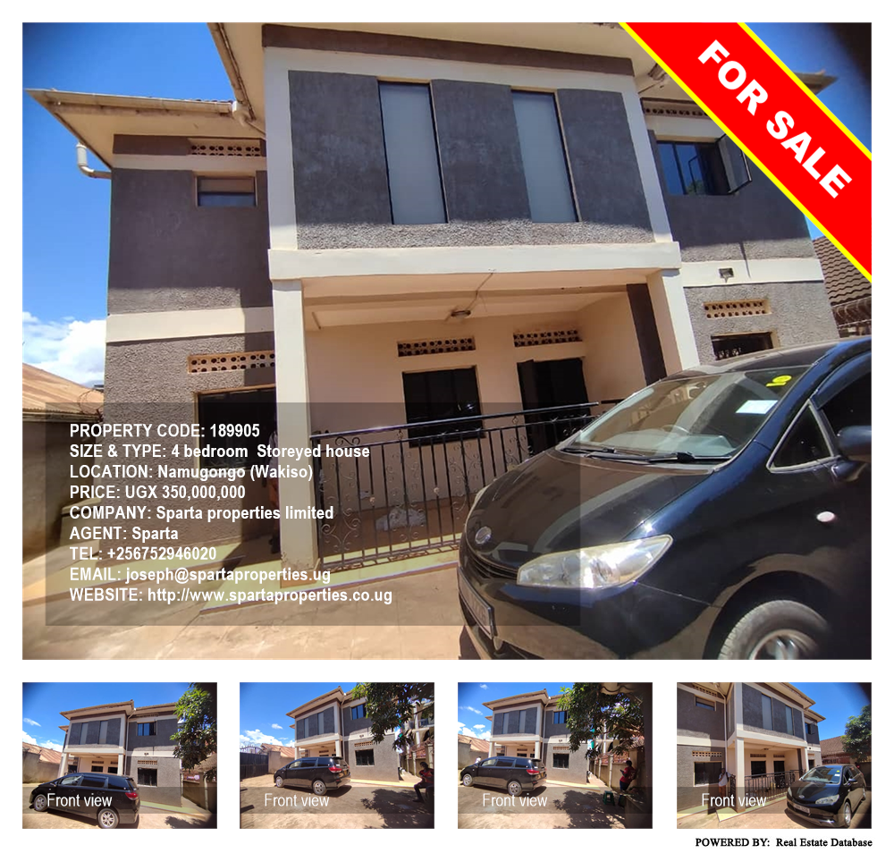 4 bedroom Storeyed house  for sale in Namugongo Wakiso Uganda, code: 189905