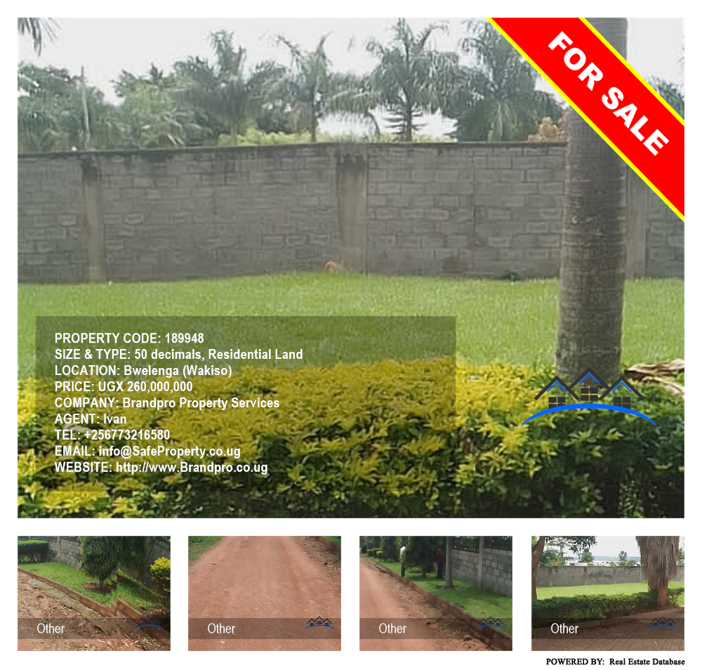 Residential Land  for sale in Bwelenga Wakiso Uganda, code: 189948