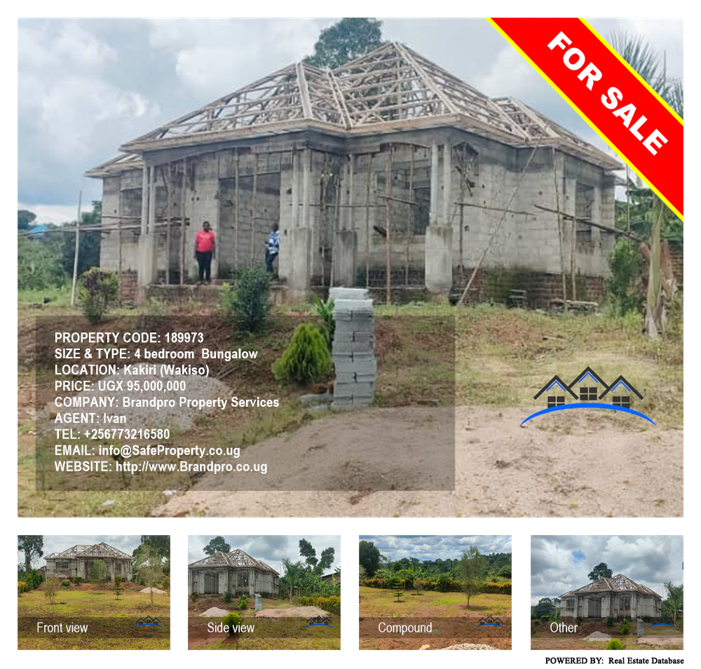 4 bedroom Bungalow  for sale in Kakiri Wakiso Uganda, code: 189973