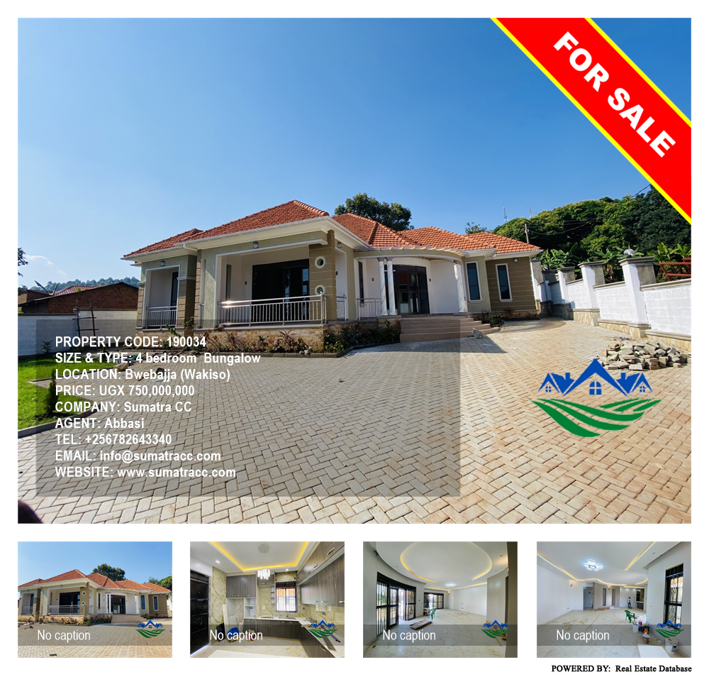 4 bedroom Bungalow  for sale in Bwebajja Wakiso Uganda, code: 190034