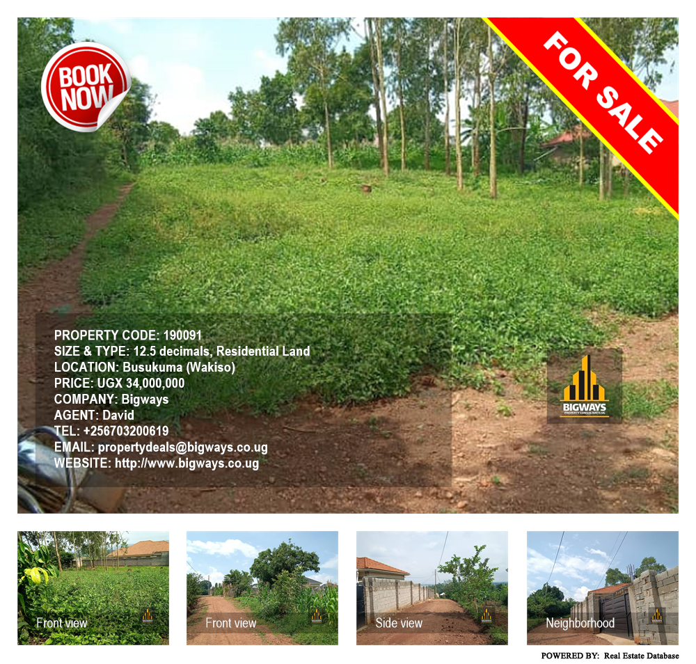 Residential Land  for sale in Busukuma Wakiso Uganda, code: 190091