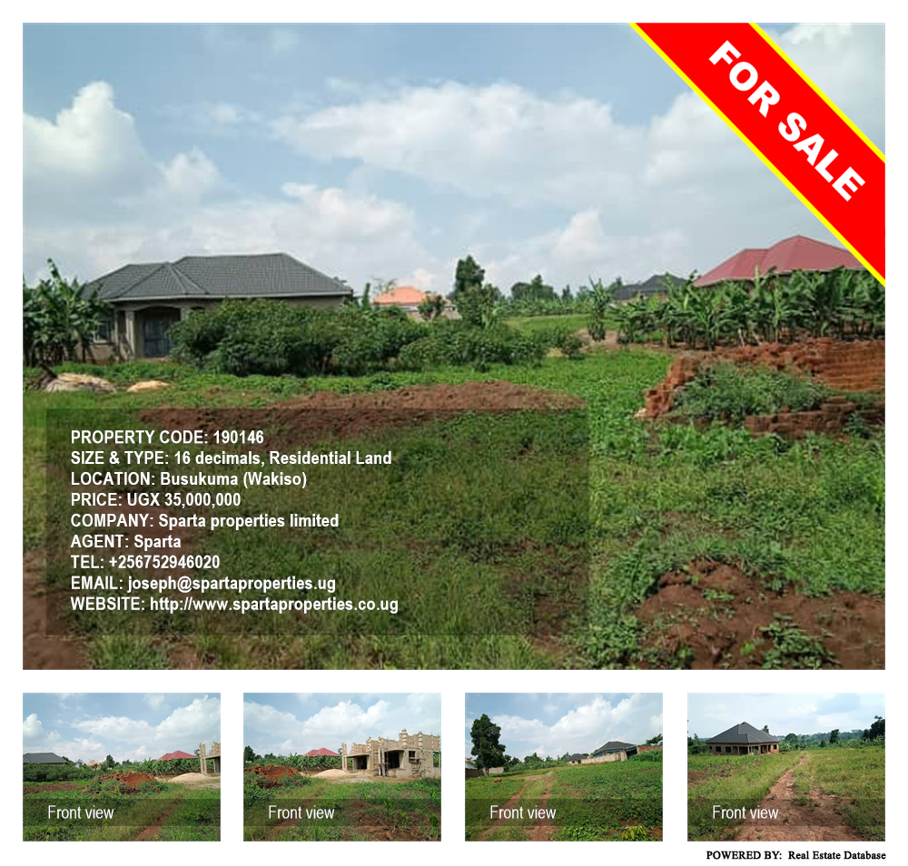 Residential Land  for sale in Busukuma Wakiso Uganda, code: 190146