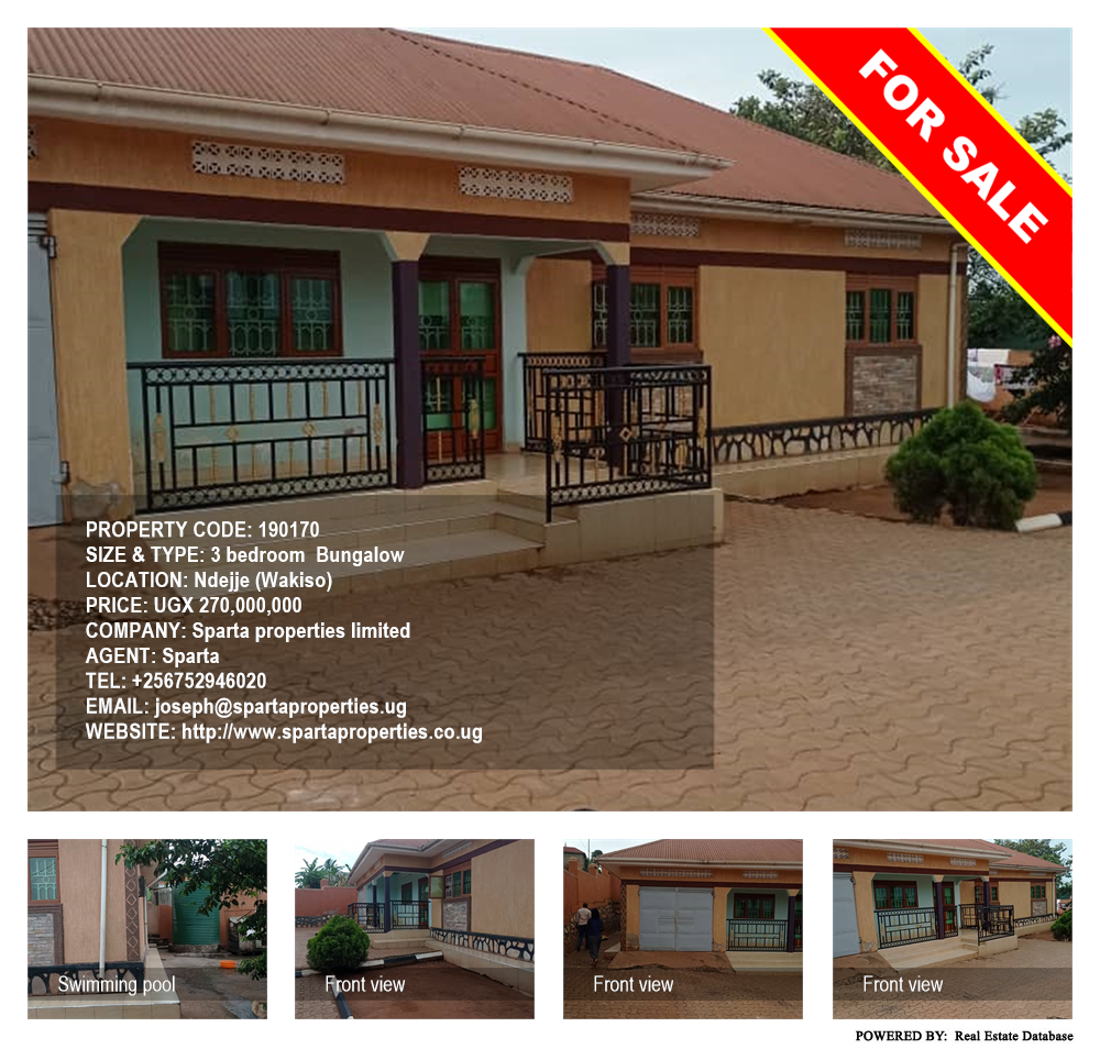 3 bedroom Bungalow  for sale in Ndejje Wakiso Uganda, code: 190170