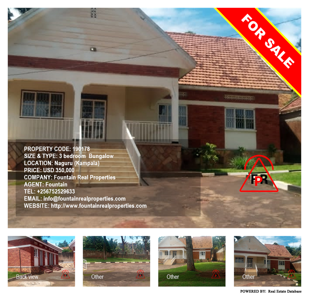 3 bedroom Bungalow  for sale in Naguru Kampala Uganda, code: 190178