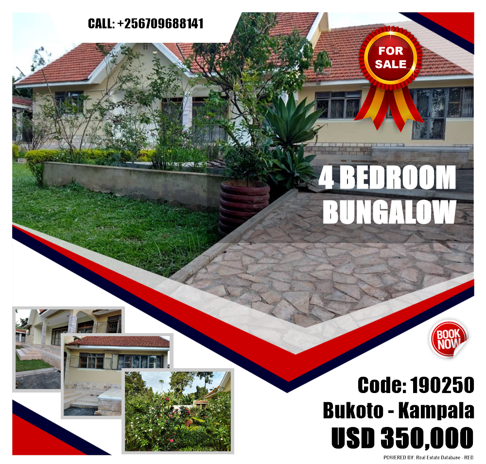 4 bedroom Bungalow  for sale in Bukoto Kampala Uganda, code: 190250