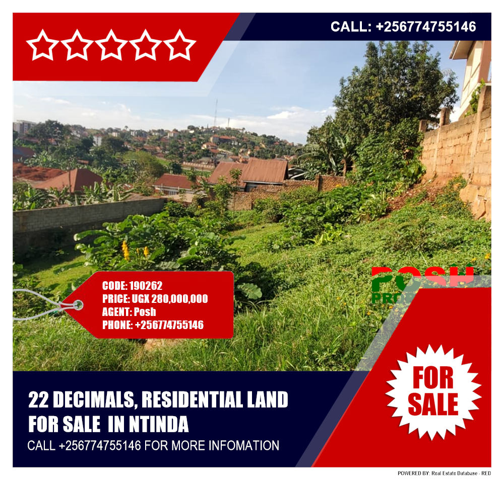 Residential Land  for sale in Ntinda Kampala Uganda, code: 190262