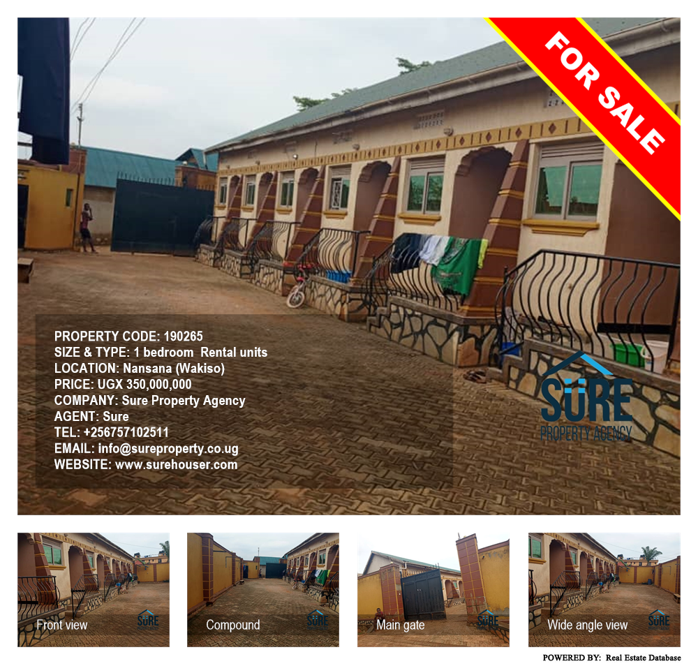 1 bedroom Rental units  for sale in Nansana Wakiso Uganda, code: 190265