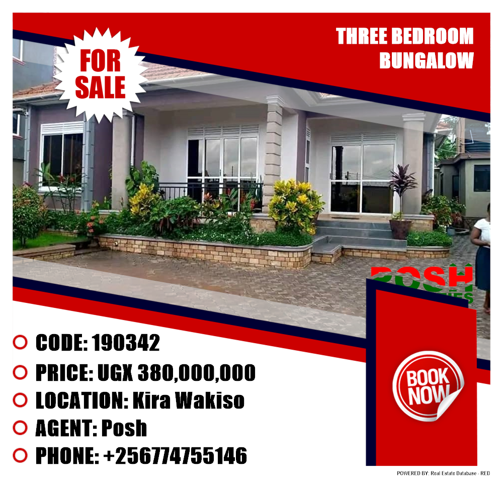 3 bedroom Bungalow  for sale in Kira Wakiso Uganda, code: 190342