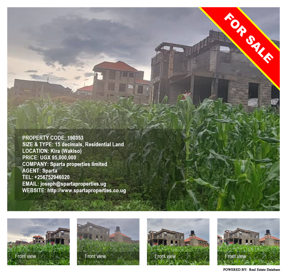 Residential Land  for sale in Kira Wakiso Uganda, code: 190353