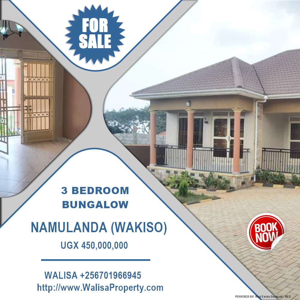 3 bedroom Bungalow  for sale in Namulanda Wakiso Uganda, code: 190358