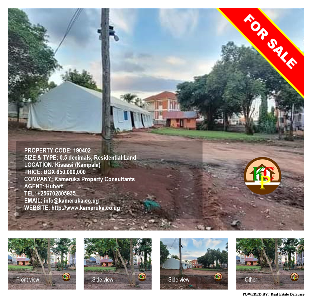 Residential Land  for sale in Kisaasi Kampala Uganda, code: 190402