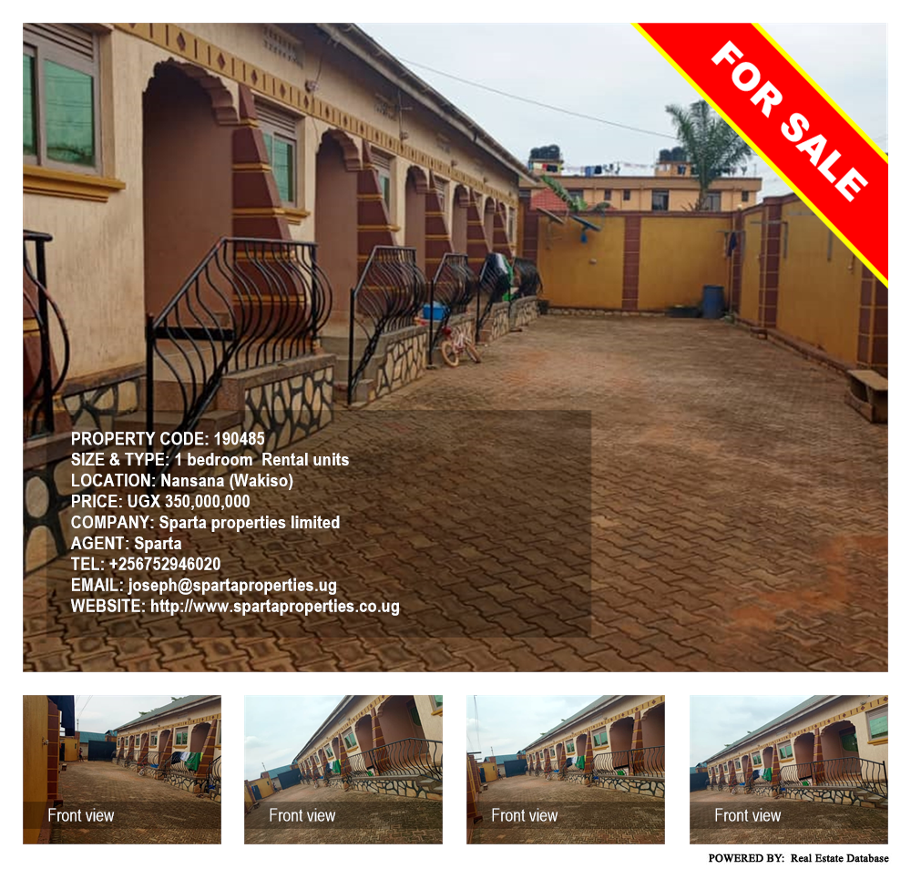 1 bedroom Rental units  for sale in Nansana Wakiso Uganda, code: 190485