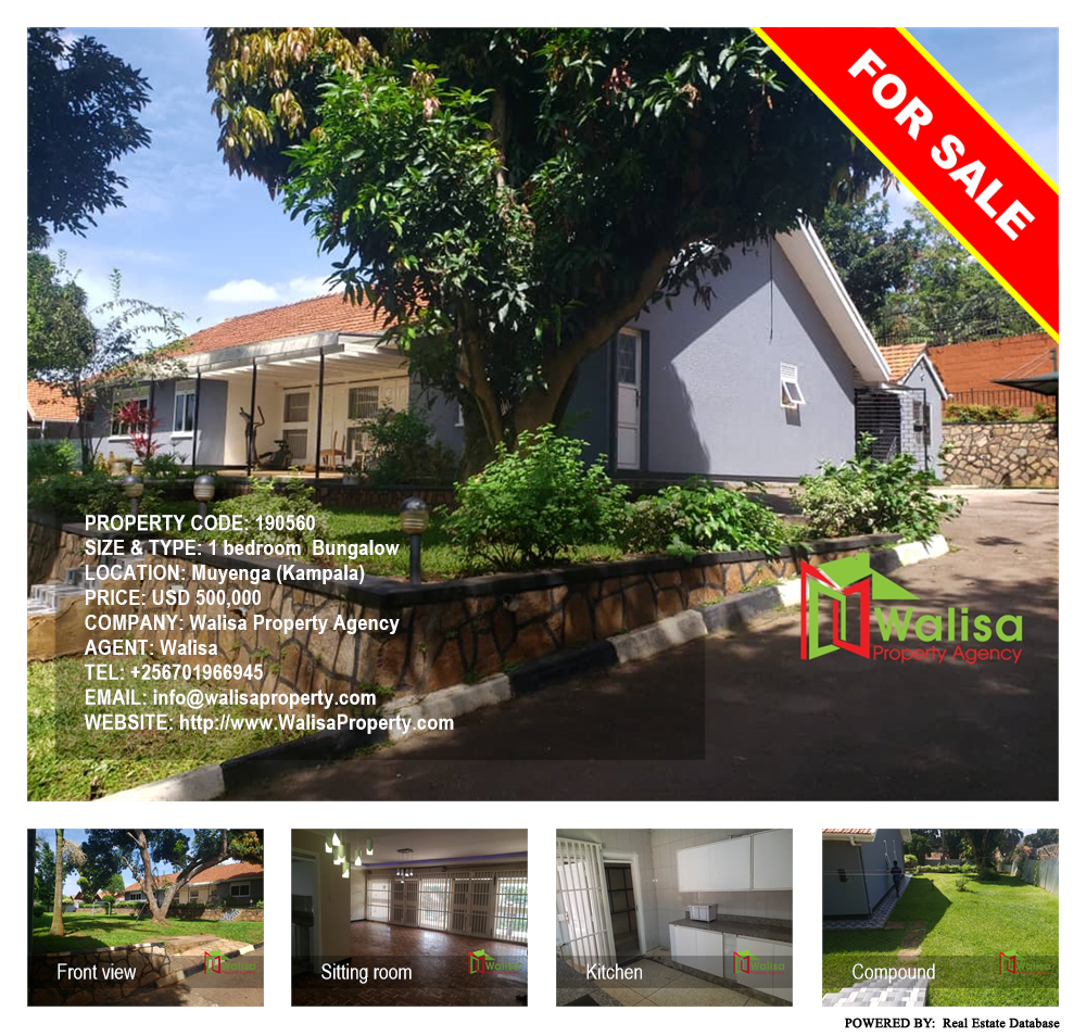 1 bedroom Bungalow  for sale in Muyenga Kampala Uganda, code: 190560