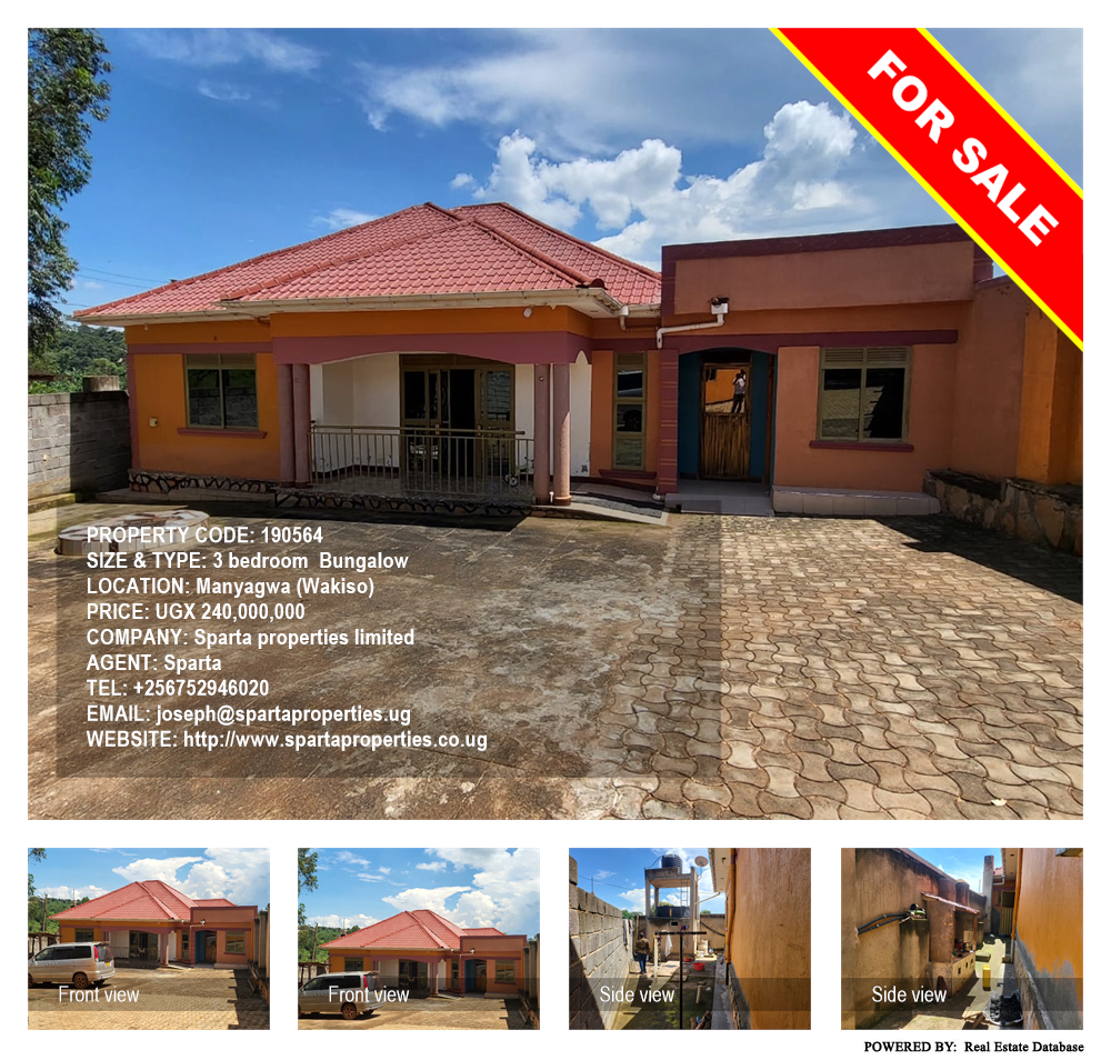 3 bedroom Bungalow  for sale in Manyagwa Wakiso Uganda, code: 190564